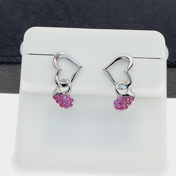 "925 sterling silver luxury CZ earrings for women/girls, Best for gift, RJUS2240 - Picture 5 of 10